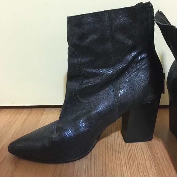 Blue heeled boots - Picture 2 of 4